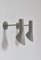 Appliques Murales en Laque Grise attribuées à Arne Jacobsen pour Louis Poulsen, 1960s, Set de 2 5