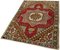 Anatolischer Vintage Teppich in Beige & Rot 3