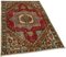 Anatolischer Vintage Teppich in Beige & Rot 2