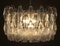 Lámpara de araña Poliedri de cristal de Murano al estilo de Carlo Scarpa, años 80, Imagen 10