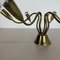 Italian Brass Theatre Ceiling Light by Gio Ponti for Stilnovo, Italy, 1950s 15