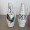 Vintage Fat Lava Pottery Vases attributed to Scheurich Foreign, Germany, 1950s, Set of 4, Image 4