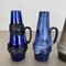 Vintage Pottery Fat Lava Vases attributed to Scheurich, Germany, 1970s, Set of 4 5