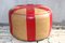 Moroccan Pouf Leather Ottoman, 1960s 1