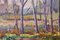 Post Impressionist Artist, Landscape, Late 20th Century, Oil on Board, Framed, Image 4