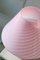 Lampada a fungo vintage di Murano rosa, anni '70, Immagine 3