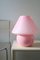 Lampada a fungo vintage di Murano rosa, anni '70, Immagine 6