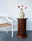 Round Pedestal Side Table with Cupboard 2