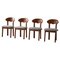 Moderne Dänische Stühle aus Kiefernholz & Lammwolle von Glostrup Furniture Factory, 1960er, 4er Set 1