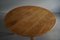 Danish Round Dining Table in Oak with Two Extensions, 1960s 5