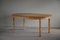 Mesa de comedor danesa redonda de roble con dos extensiones, años 60, Imagen 17