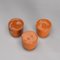 Orange Ceramic Pots by Mado Jolain, 1960s, Set of 3, Image 8