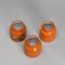 Pentole in ceramica arancione di Mado Jolain, anni '60, set di 3, Immagine 5