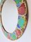 Vintage Mid-Century Ceramic Mirror with Pottery Frame, France, 1960s, Image 5