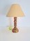 Mid-Century Brutalist Wooden Table Lamp, 1950s, Image 7