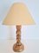 Mid-Century Brutalist Wooden Table Lamp, 1950s 4