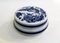 Earthenware Candy Box with Blue Floral Decor from Royal Delft, 1970s 1