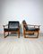 Danish Teak & Leather Armchairs Fd 130 by Peter Hvidt & Orla Mølgaard-Nielsen for France & Daverkosen, 1960s, Set of 2, Image 1