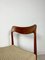 Mid-Century Danish Teak & Papercord Dining Chairs, 1960s, Image 4