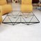 Square Table with Base in Neo Round & Glass Top by Paolo Piva for B&b Italia, 1980s 1