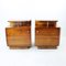 Art Deco Bedside Tables in Walnut from Up Závody, Former Czechoslovakia, 1930s, Set of 2, Image 8
