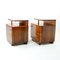 Art Deco Bedside Tables in Walnut from Up Závody, Former Czechoslovakia, 1930s, Set of 2, Image 5