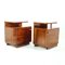 Art Deco Bedside Tables in Walnut from Up Závody, Former Czechoslovakia, 1930s, Set of 2, Image 1