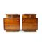 Art Deco Bedside Tables in Walnut from Up Závody, Former Czechoslovakia, 1930s, Set of 2, Image 14
