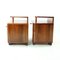 Art Deco Bedside Tables in Walnut from Up Závody, Former Czechoslovakia, 1930s, Set of 2, Image 3