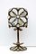 Italian Brutalist Table Lamp in Longobard Glass & Wrought Iron, 1970s, Image 4