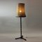 Tall Floor Lamp in Oak and Brass, Former Czechoslovakia, 1950s 11