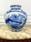 Chinese Blue and White Porcelain Vase with Lotus Flower Decorations 6