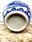 Jarrón chino de porcelana azul y blanca con adornos de flor de loto, Imagen 8