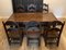 17th Century Charles II Oak Refectory Dining Table and Chairs, Set of 7 1