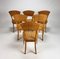 Italian Birch & Wicker Dining Chairs, 1980s, Set of 6 2