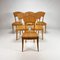 Italian Birch & Wicker Dining Chairs, 1980s, Set of 6 4