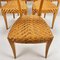 Italian Birch & Wicker Dining Chairs, 1980s, Set of 6 8