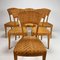 Italian Birch & Wicker Dining Chairs, 1980s, Set of 6 3