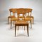 Italian Birch & Wicker Dining Chairs, 1980s, Set of 6 5