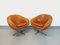 Vintage Swivel Armchairs in Skai and Chrome, 1970s, Set of 2, Image 1