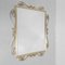 Vintage Faceted Mirror in Aluminum Frame, 1950s 12