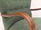 Danish by Reupholstered Armchair in Bottle Green Fabric, 1960s, Image 12