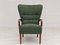 Danish by Reupholstered Armchair in Bottle Green Fabric, 1960s, Image 2