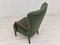 Danish by Reupholstered Armchair in Bottle Green Fabric, 1960s 8