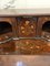 18th Century Burr Walnut and Floral Marquetry Inlaid Bombe Bureau, 1780s 19