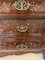 18th Century Burr Walnut and Floral Marquetry Inlaid Bombe Bureau, 1780s 10