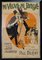 Affiche Publicitaire Art Nouveau pour l'Opérette Ni Veuve Ni Joyeuse, 1919 1