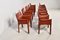 Dark Cognac Leather Cab Chairs by Mario Bellini for Cassina, 1990s, Set of 10 10