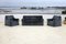Mousse and Velvet Sofa & Armchairs, France, 1970s, Set of 3, Image 34