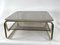 Italienischer Vintage Couchtisch aus Messing & Glas, 1970er 12